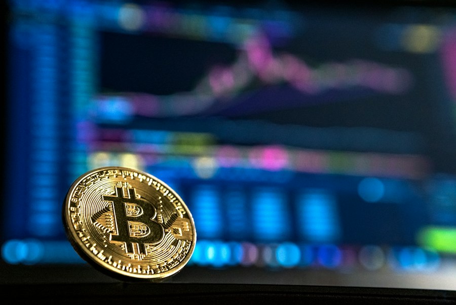 Bitcoin coin and charts