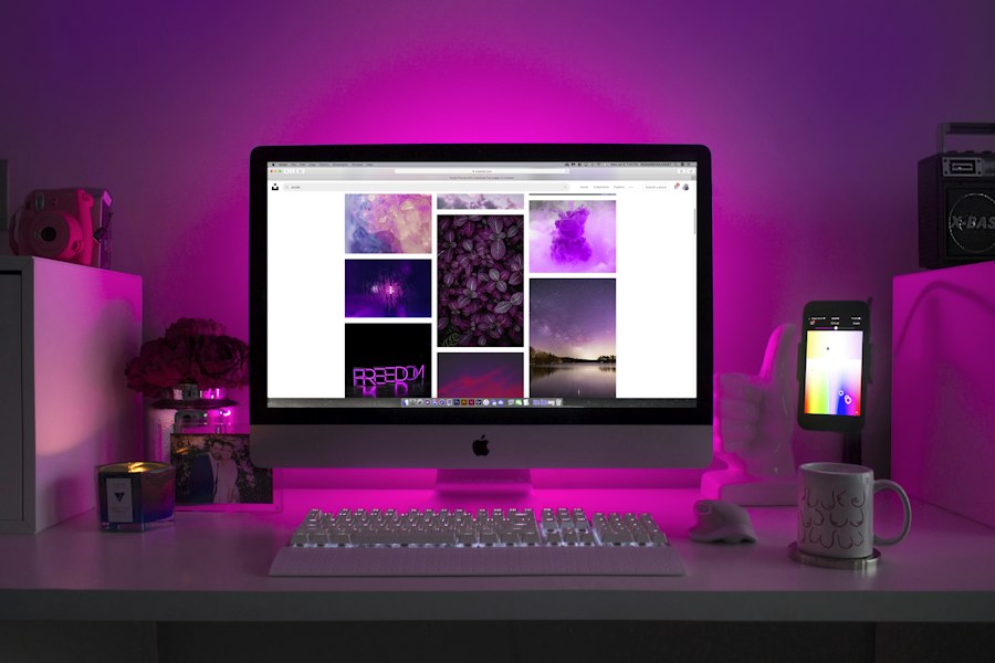 Desktop computer setup