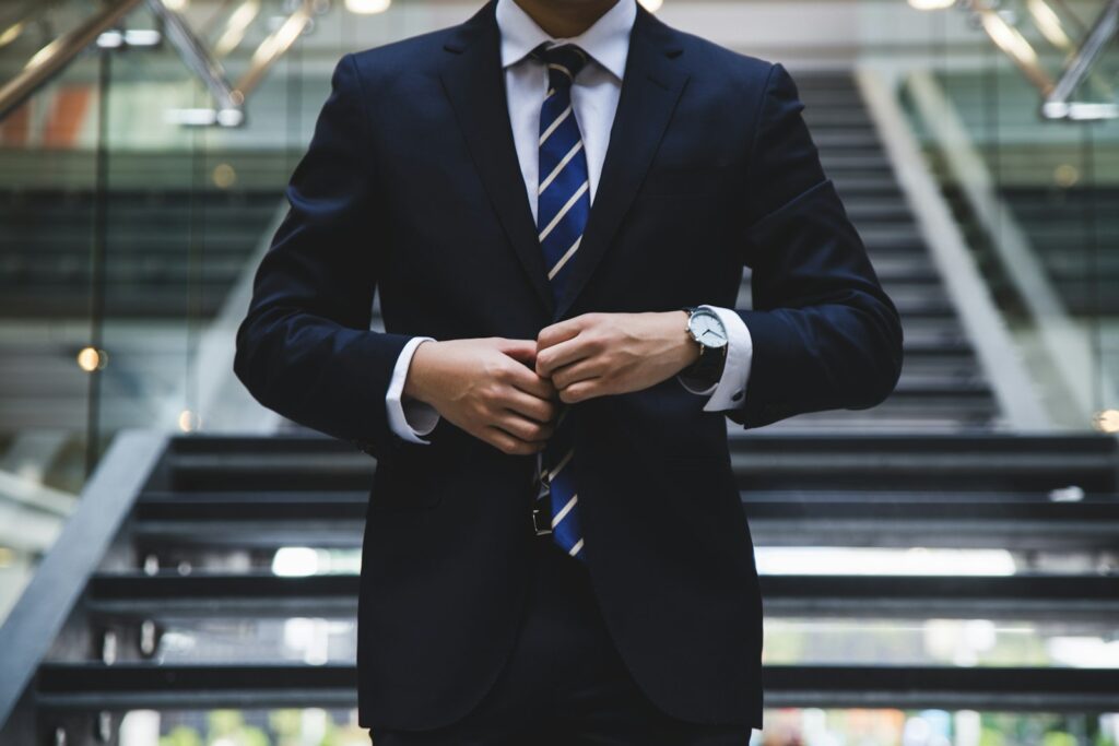 Businessman in a suit
